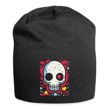 Nothing but hearts and love to the bone - Jersey Beanie - black - Front