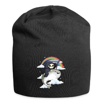 Sacabambaspi Fish Meme Rainbow Grim Reaper - Jersey Beanie - black - Front