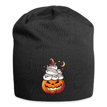 Sacabambaspis Pile Fish Meme Pumpkin Halloween - Jersey Beanie - black - Front