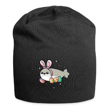 Sacabambaspis, Poisson, Meme, Lapin, Oeufs de Pâques - Bonnet en jersey - noir - Devant