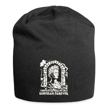 Ich weigere mich, im Kerker zu verrotten, Arbeit - Jersey-Beanie - Schwarz - Vorne