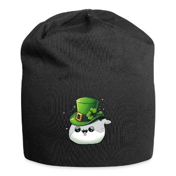 Sacabambaspis poisson Meme irlandais de la Saint-Patrick - Bonnet en jersey - noir - Devant