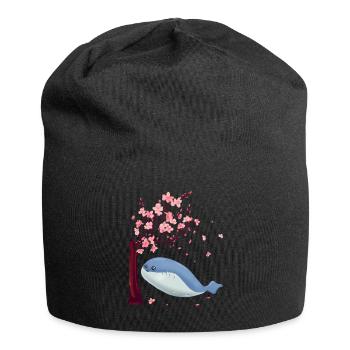 Sacabambaspis Fish Meme Sakura Cherry Blossom - Jersey Beanie - black - Front