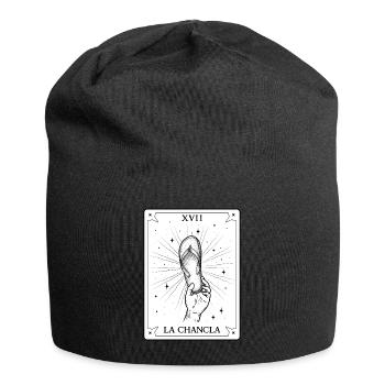 La Chancla Survivor Tarot Card Mexico Puerto Rico - Jersey Beanie - black - Front