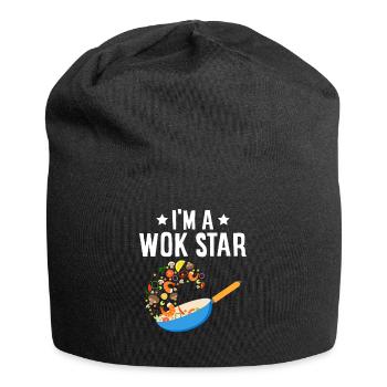 Gebratenes chinesisches Essen - Jersey-Beanie - Schwarz - Vorne