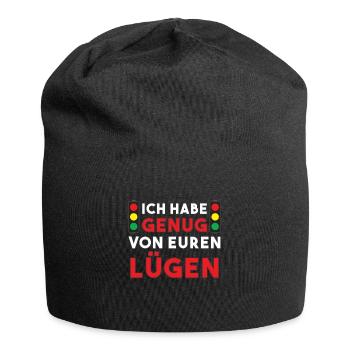 Stop the traffic light - I've had enough of your lies - Jersey Beanie - black - Front