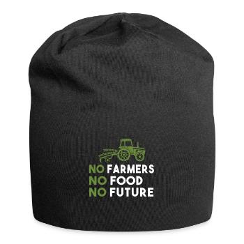 Farmer's Demo No Farmers No Food No Future Farmer - Jersey Beanie - black - Front