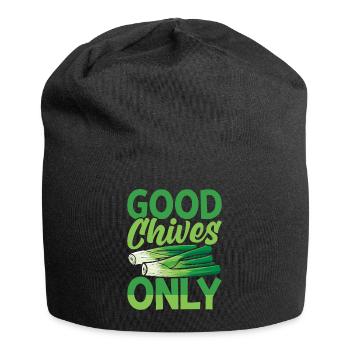 Lustige Zimmerpflanzen-Gärtnerei - Jersey-Beanie - Schwarz - Vorne