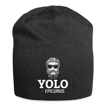 Lustige Philosophie Theorie Griechische Philosophe - Jersey-Beanie - Anthrazit - Vorne