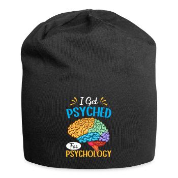Lustige Psychologin Psychologe - Jersey-Beanie - Schwarz - Vorne