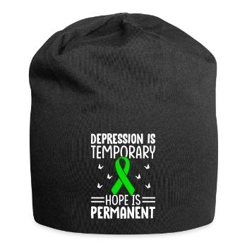 Santé mentale - Bonnet en jersey - noir - Devant