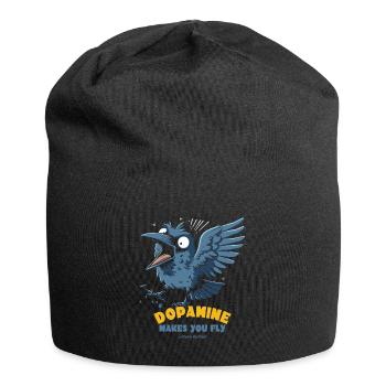 L’oiseau qui chante sous dopamine vous fait voler - Bonnet en jersey - noir - Devant