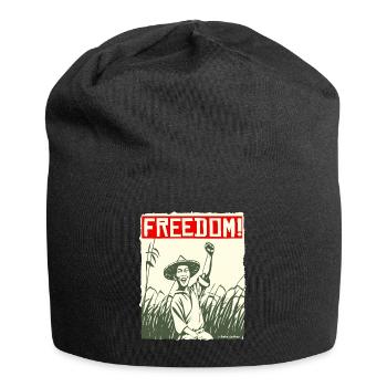 Asian Rice Farmer: Freedom - Jersey Beanie - black - Front
