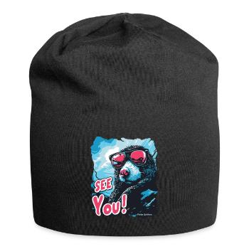 Goodbye, the cool blind mole - Jersey Beanie - black - Front