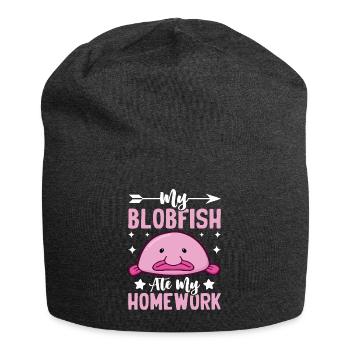 Funny sea creature - Jersey Beanie - charcoal grey - Front