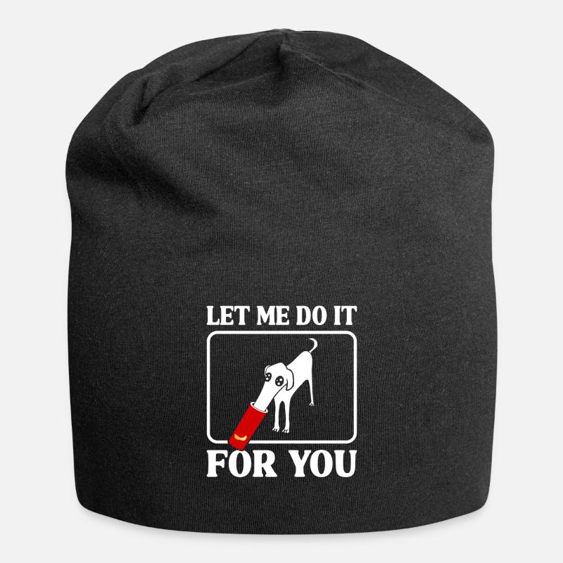 Drôle de chien barzoï Meme - Bonnet en jersey - noir