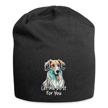 Borzoi Dog Meme - Jersey Beanie - black - Front