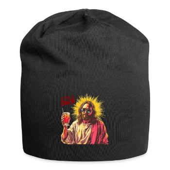 Jesus Christ Easter, I'm Back Party - Jersey Beanie - black - Front