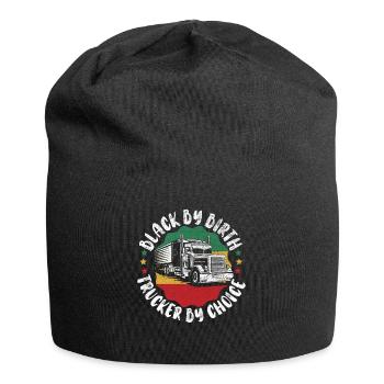 Mois de l’histoire des Noirs Fierté noire Camionneur Camionneur - Bonnet en jersey - noir - Devant