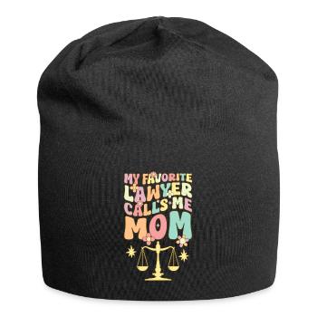 Avocate Maman Étudiante en droit - Bonnet en jersey - noir - Devant