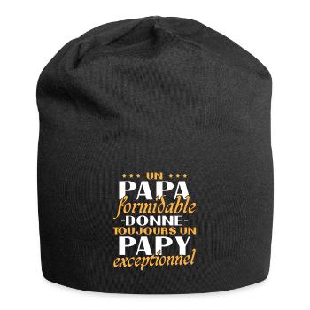 A Terrific Dad Grandpa Exceptional Gift - Jersey Beanie - black - Front