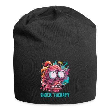 Thérapie de choc Crazy Guy Skull - Bonnet en jersey - noir - Devant