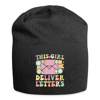 Postal service female postal workers - Jersey Beanie - black - Front