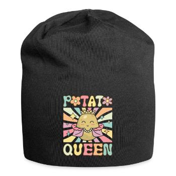 Groovy Female Potato Lover - Jersey Beanie - black - Front