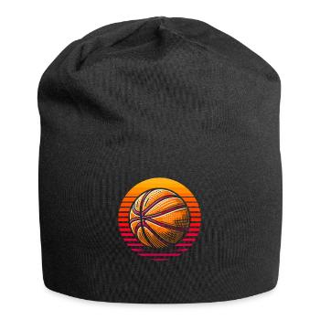 Basketball Basketballer - Jersey-Beanie - Schwarz - Vorne