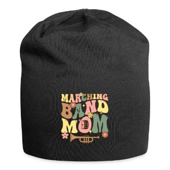 Groovy Saxophon Mom Saxophonistin - Jersey-Beanie - Schwarz - Vorne