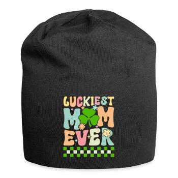 Groovy St. Patrick’s Day Maman irlandaise - Bonnet en jersey - noir - Devant