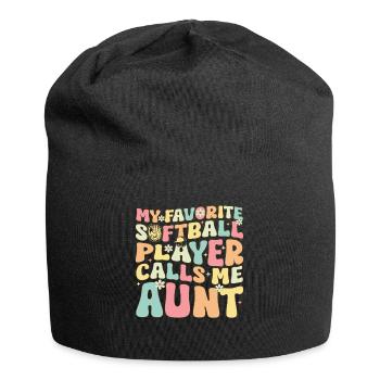Softball Tante - Jersey-Beanie - Schwarz - Vorne