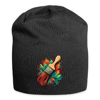Pinceaux pour peintres - Bonnet en jersey - noir - Devant