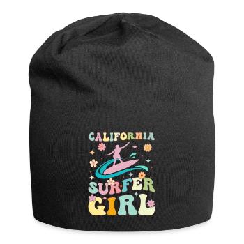 Groovy Surfing Fille Surfeuse - Bonnet en jersey - noir - Devant