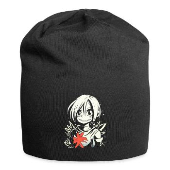 La sympathique fille d'anime - Bonnet en jersey - noir - Devant