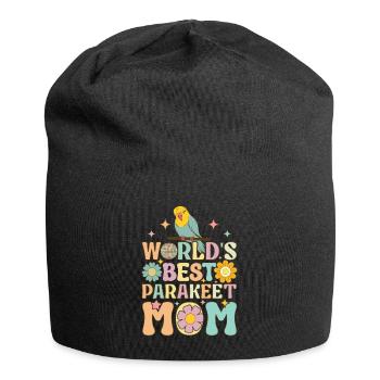 Perruche Perruche Perroquet Femelle - Bonnet en jersey - noir - Devant