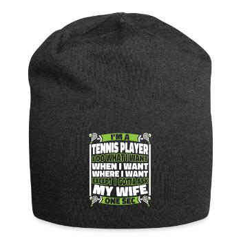 Tennis - Bonnet en jersey - charbon - Devant