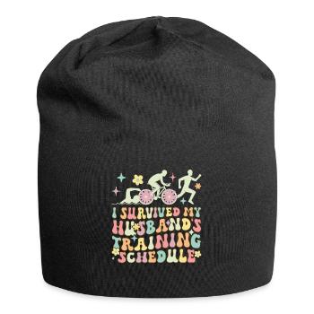 Triathlon-Ehefrau - Jersey-Beanie - Schwarz - Vorne