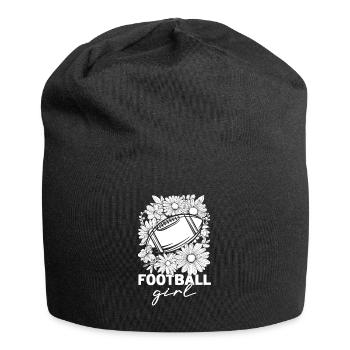American Football Football Girl - Jersey Beanie - black - Front