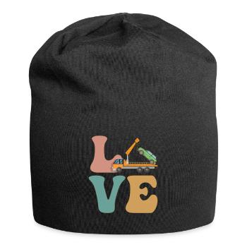 LOVE Tow Truck Driver Towing Service Towing Service - Jersey Beanie - black - Front