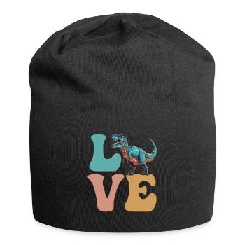 LOVE Trex Tyrannosaurus rex Dinosaure - Bonnet en jersey - noir - Devant
