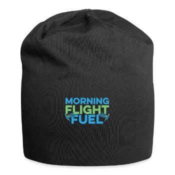 Kolibri Kaffee Koffein - Jersey-Beanie - Schwarz - Vorne