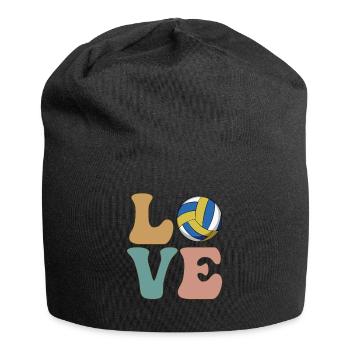 LOVE Volleyballspieler Mannschaftsbetreuer Trainer - Jersey-Beanie - Schwarz - Vorne