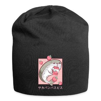 Sacambaspis Ancient Fish Kawaii Japanese Strawberry - Jersey Beanie - black - Front