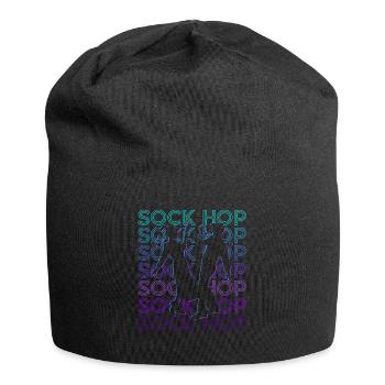 Sock Hop Tanz 50s Retro - Jersey-Beanie - Schwarz - Vorne