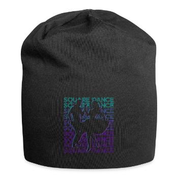 Square Dance Tanzen Retro - Jersey-Beanie - Schwarz - Vorne