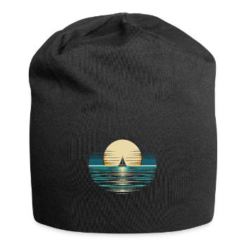 Voile, Voile, Voilier - Bonnet en jersey - noir - Devant