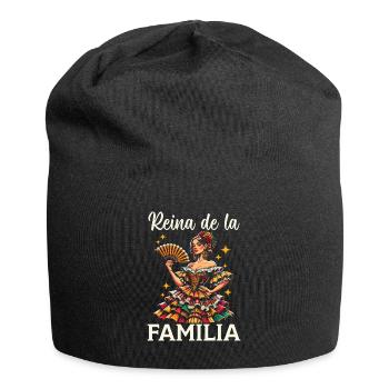 Muttertag Spanische Wurzeln Mama Mutterschaft - Jersey-Beanie - Schwarz - Vorne