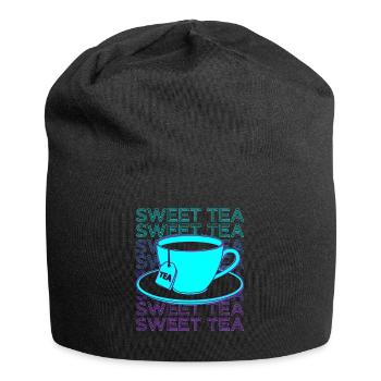 Thé sucré rétro - Bonnet en jersey - noir - Devant