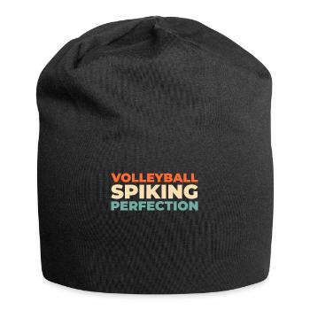 Volleyball Volleyballer - Jersey-Beanie - Schwarz - Vorne